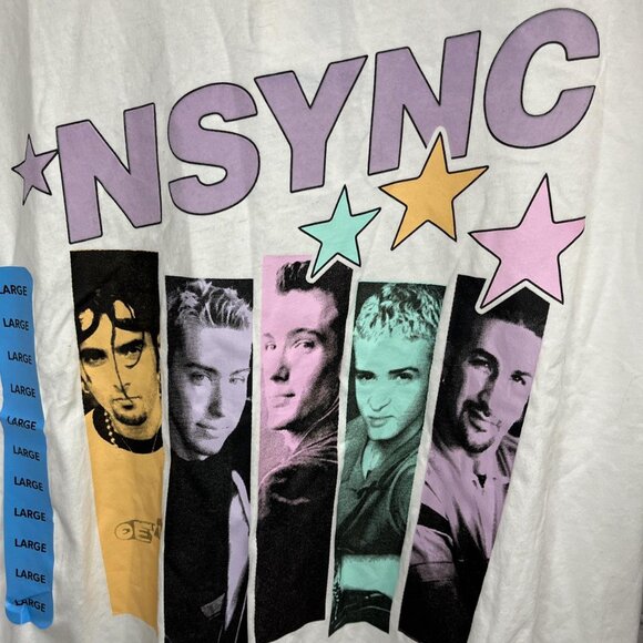 NWT NSYNC Graphic Tee – Y2K Pop Culture – Size L – 100% Cotton - Picture 2 of 4